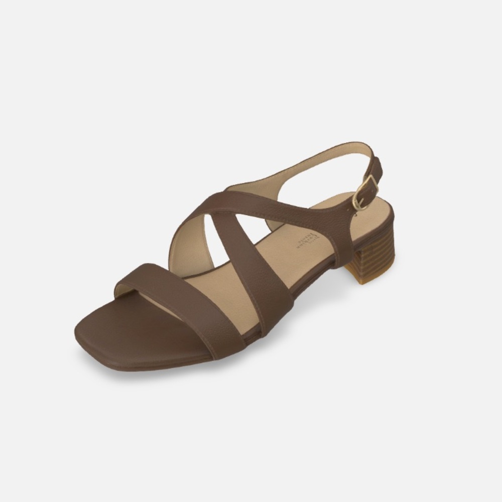CHIC + COMFORTABLE LIFESTRIDE STRAPPY SANDALS SIZE 8-8.5  1.25” SQUARE HEEL